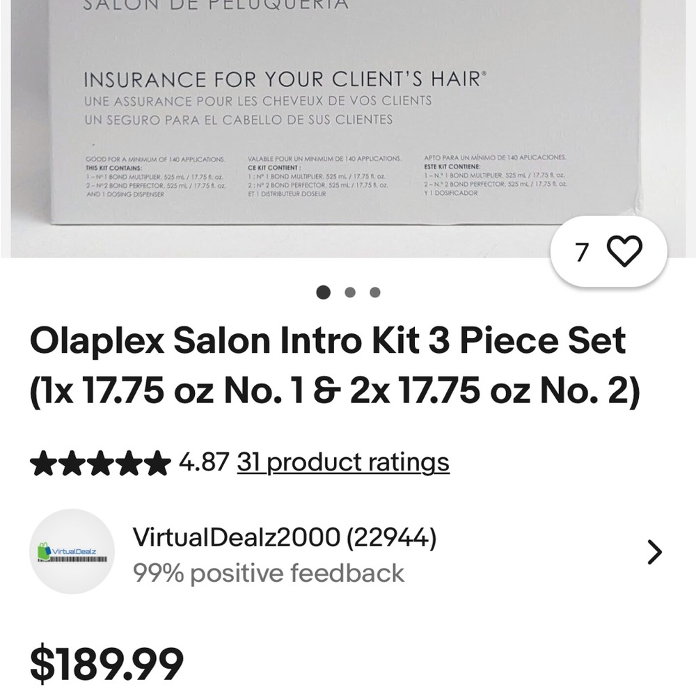 OLAPLEX Hair Care Set in White Packaging - Picture 2 of 2